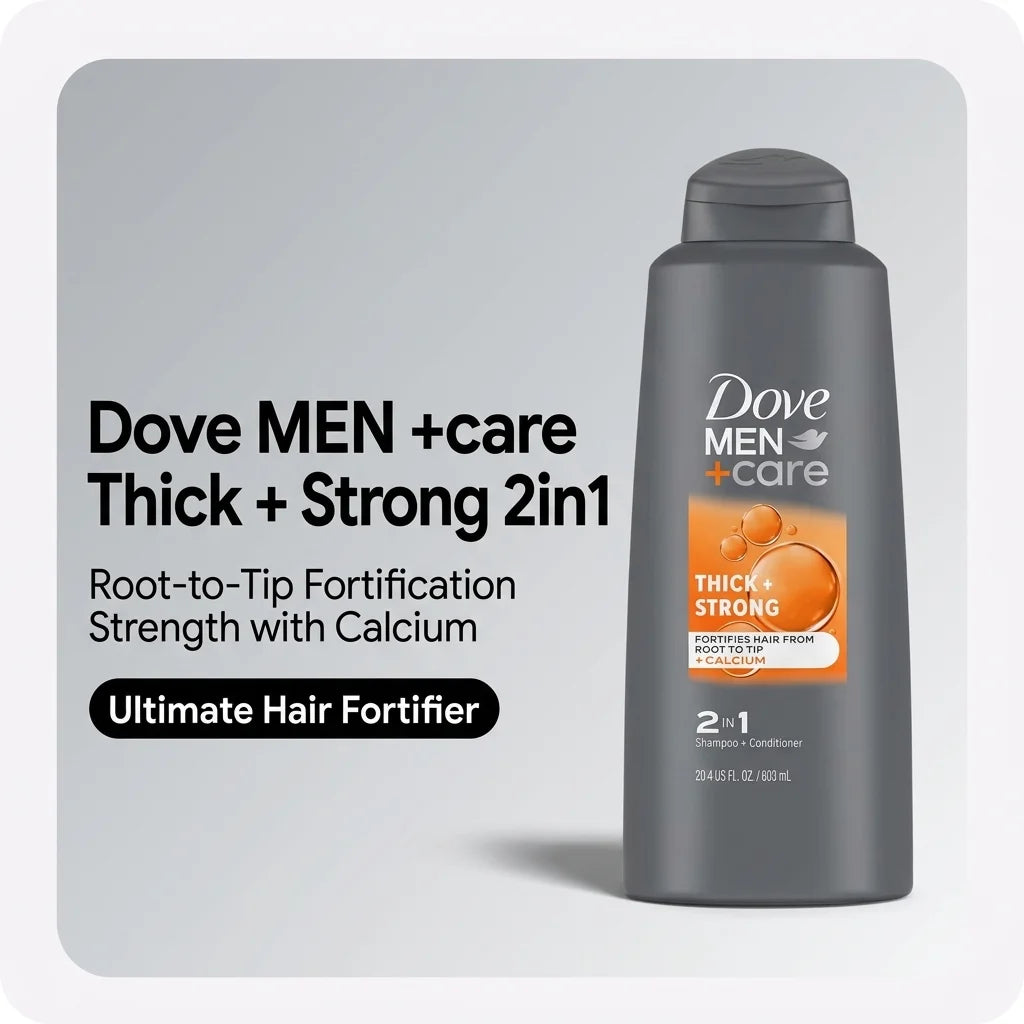 Dove Men+Care Thick & Strong 2in1 Shampoo+Conditioner (603ml)