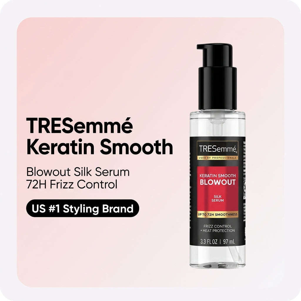 TRESemme Hair Serum – Keratin Smooth Blowout Silk Serum 3.3fl oz 97ml